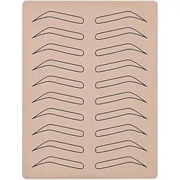 Eyebrow Tattoo Skin for Practice Latex Microblading Tattoo Skin Sheet Double Sided Practice Skin for Biggeners & Makeup Practice, (2 PC)-picture-35