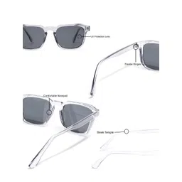 Eyejack Unisex Square Sunglasses with UV Protected Lens image 5
