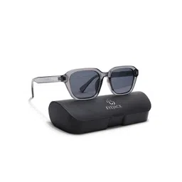 Eyejack UV Protected Grey Square Sunglasses for Men & Women (3740CL1000) image 3