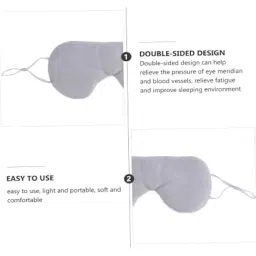 Eyes Mask & Sleeping Ear Plugs Set for Sleep, Meditation, Study & Bathing - 20 dB Noise Reduction for Adults & Kids – Perfect for Meditation, Study, Travel, and Relaxation (Eyes Mask Grey - 1 Pair Soft Foam Sky Blue) (green, One Size) image 4