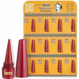 Eyetex Pallavi Deluxe sindoor maroon Pack of 12, Matte Finish Kumkum (Maroon) Eyetex Pallavi sindoor-picture-53