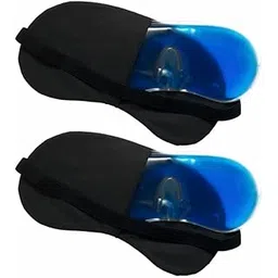 eyurva Cooling Gel Relaxing Eye Sleep Mask For Dark Circles, Dry Eyes, Cooling Eyes, Pain Relief, Redness, Eye Patches, Sleeping Cool Pad Suitable For All Family Members Sleeping Mask (Black 2Pc)-picture-48