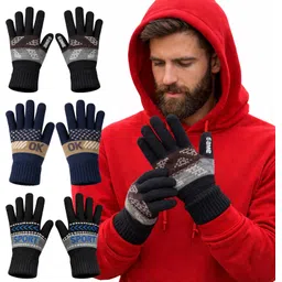 ezapparels Solid Winter Men Gloves-picture-22