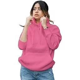 Ezclothing Women's Full Sleeve Printed Hooded Sweatshirt, Fleece-picture-54