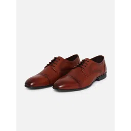 EZOK Men Round Toe Leather Formal Derbys-picture-13