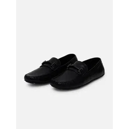 EZOK Men Textured Antibacterial Leather Driving Shoes-picture-28