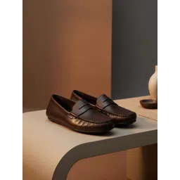 EZOK Women Round Toe Slip-On Penny Loafers-picture-11