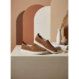 EZOK Women Trendy Casual Loafers - Brown-picture-17