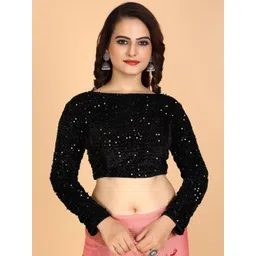 EZSTALL Embroidered Saree Blouse-picture-20