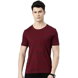 f a s o Faso Super Combed Cotton Crew Neck Half Sleeve T-Shirt for Men, Round Neck Striped Branded Tshirt for Men-picture-23