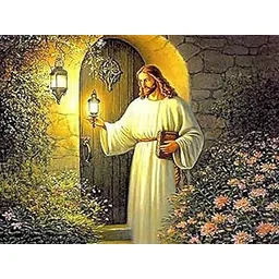 F-CANLAN 5D DIY Jesus Lamp Diamond Painting Set, Full Drill Religious Art Craft Kit for Adults (16X12 inches)-picture-11