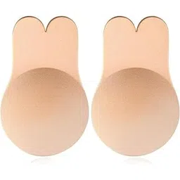f fashiol.com Fashiol Silicone Self Adhesive Bra for Women - Invisible Strapless Backless Push Up With Nipple Cover Stickers, Reusable and Stick On (28 Till 42)-picture-26