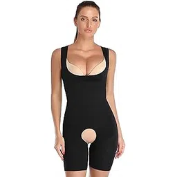 f fashiol.com Fashiol Women's Full Body Shapewear Bodysuit Stretchable Spaghetti Straps Stretchable Tummy Tucker Body Shaper One Piece-picture-13