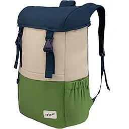 f gear Dune Navy Beige Mint 18L Premium Canvas Laptop Backpack|Water-Resistant, Office & College Bag, 1 Compartment, 1 Pocket, Padded Laptop & Tablet Sleeves Fits Upto 17 Inch Laptop|Men & Women-picture-32