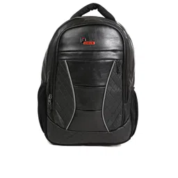 F Gear Unisex Black Textured President Backpack-picture-12