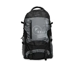 F Gear Unisex Grey & Black Orion Printed Backpack-picture-23