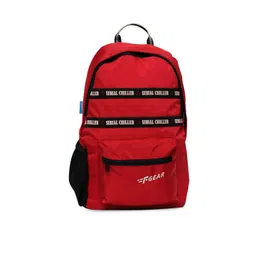 F Gear Unisex Red & Black Contrast Detail Backpack-picture-21