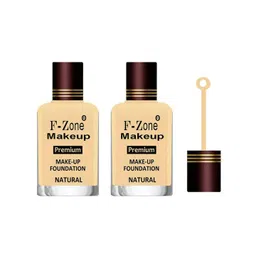 F-zone Set Of 2 Premium Liquid Foundation - 50 ml each Natural Beige-picture-27