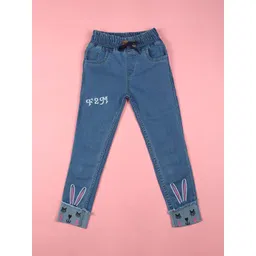 F2M Boys Embroidered High-Rise Light Fade Mildly Distressed Slim Fit Cotton Jeans-picture-40