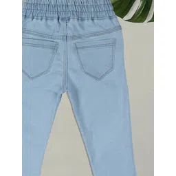 F2M Boys Embroidered Slim Fit High-Rise Joggers Trousers image 3