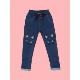 F2M Boys Embroidered Slim Fit High-Rise Stretchable Jeans-picture-22