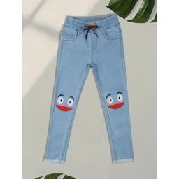 F2M Boys Embroidered Slim Fit High-Rise Trousers-picture-24