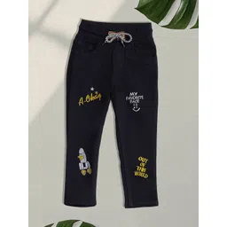 F2M Boys Embroidered Slim Fit High-Rise Trousers-picture-30