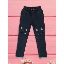 F2M Girls Slash Knee Embroidered Jeans-picture-40