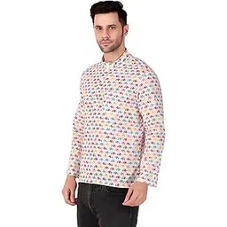 faaddiction Men's Kurta || Kurta for Men || Print Cotton Full Sleeves Kurta for Men-picture-53