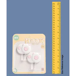 fab n funky Cat Shaped Self Adhesive Hook Pack of 2 - Pink image 3