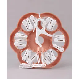 fab n funky Cloud Shaped Hanger With 18 Hooks - Pink image 4