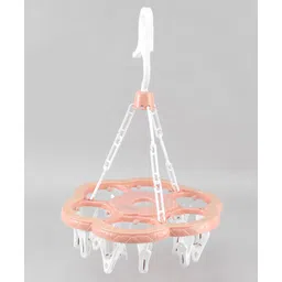 fab n funky Cloud Shaped Hanger With 18 Hooks - Pink image 5