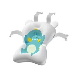 fab n funky Baby Bath Cushion With Animal Print - Teal Blue-picture-21