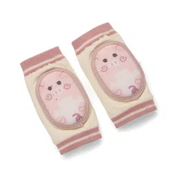 fab n funky Baby Knee Pads Comfortable & Protective Support with Pig Design - Purple-picture-25