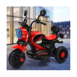 fab n funky Baby Super Harley Kids Three Wheel Battery Operated Ride on Bike with Music & Lights - Red-picture-27