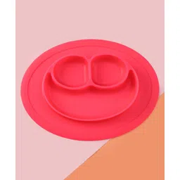 fab n funky Babyhug Three Compartment Silicone Plate - Pink-picture-15