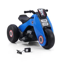 fab n funky Battery Operated Electric Kids Bike - Blue| Music & Lights| 3 Wheel Bike| Safe Durable| LED Headlight| Electric Vehicle| Forward & Reverse Operation| Rechargeable Battery Toy-picture-38