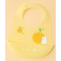 fab n funky Bear Print Crumb Catcher Bibs - Yellow-picture-19