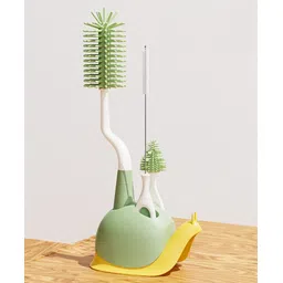 fab n funky Bottle & Nipple Cleaning Brushes Set of 3 - Green-picture-14