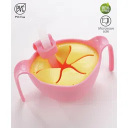 fab n funky Bowl And Straw Set - Pink-picture-18