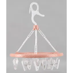 fab n funky Cloud Shaped Hanger With 20 Hooks - Pink-picture-11