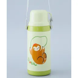 fab n funky Flask with Strap Green - 400 ml (Print may Vary)-picture-21
