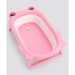 fab n funky Foldable Baby Bath Tub With Frog Shaped - Pink-picture-14
