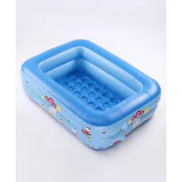fab n funky Inflatable Baby Bath Tub| Durable Long-lasting Material| Easy to Inflate| Cushioned Bottom - Blue-picture-18