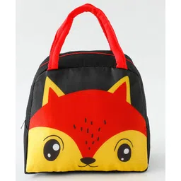 fab n funky Insulated Lunch Bag for Kids Black| Thermal School Tiffin Bag| Lightweight Food Carry Bag with Handles for Boys & Girls-picture-27