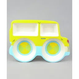 fab n funky Jeep Shaped Fibre Section Plate - Yellow-picture-15