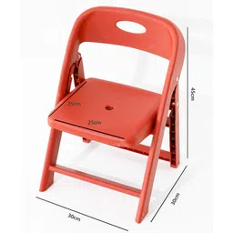 fab n funky Kids Portable Non-Slip Folding Chair| Light Weight| Anti-skid Legs| No Assembly Required| Indoor and Outdoor - Red-picture-28