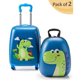 fab n funky Kid's Travel Suitcase Trolley Bag with Wheels - 18 inch lugguage & 15 Inch Backpack-picture-10