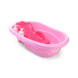 fab n funky Large Baby Bath Tub with Bather - Pink-picture-25