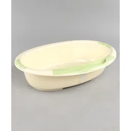 fab n funky Large Size Baby Bath Tub Cartoon & Text Print - Green-picture-11